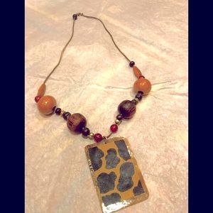 💖Brown beaded necklace